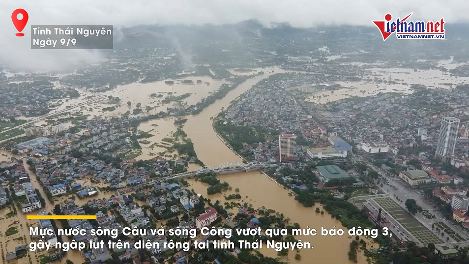 Thái Nguyên: Lũ dần rút, các đoàn cứu trợ tích cực tiếp cận những vùng bị cô lập