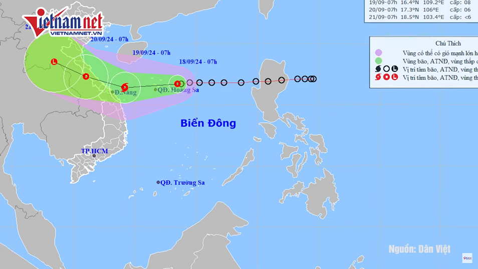 Nhận định những tỉnh thành áp thấp nhiệt đới mạnh lên thành bão sẽ đổ bộ vào