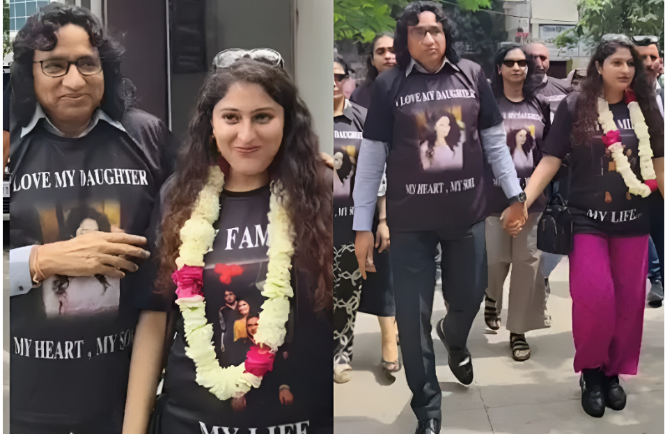 Bố ăn mừng con gái ly hôn, đánh trống nhảy múa tưng bừng