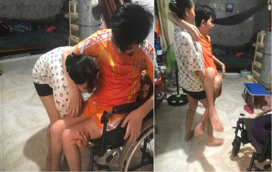 Mỗi sáng bế chồng liệt ra sân, 5 năm sau vợ trẻ ở An Giang nhận điều kỳ diệu